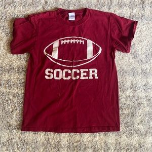 Soccer/Football Graphic Tee- Small